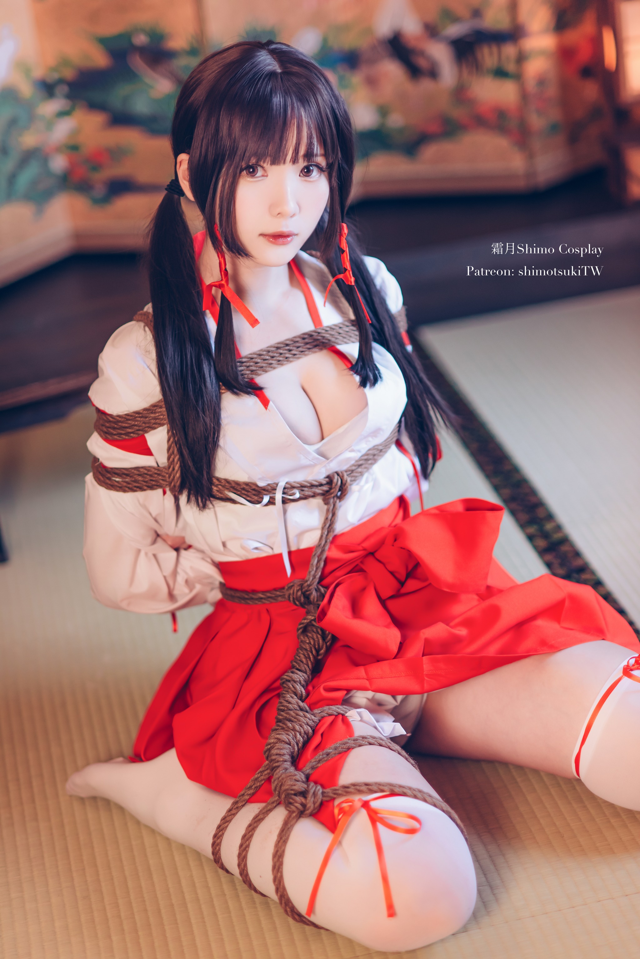 图片[1]-霜月shimo – NO.037 巫女捆绑 [24P]-XikXak